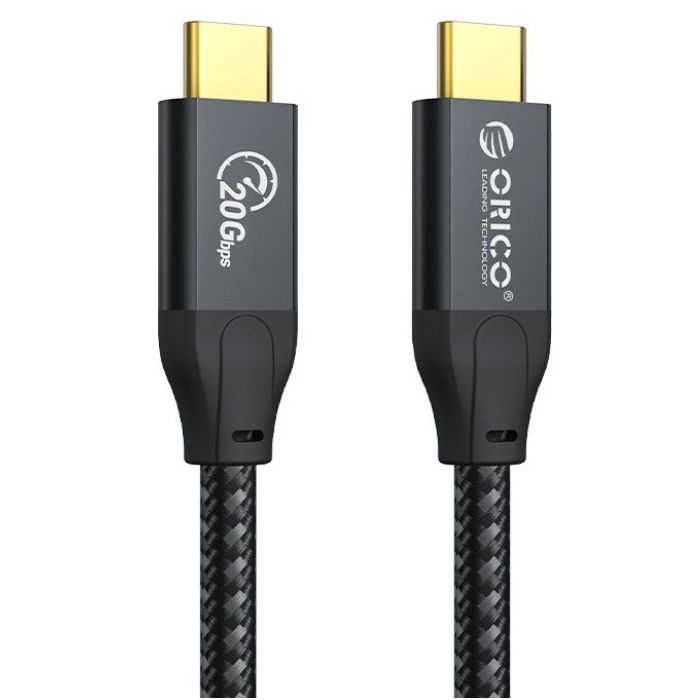 Кабел Type-C/Type-C 0.5м Orico CM32-05BK 20Gbps