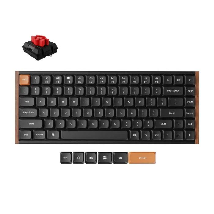 Геймърска механична клавиатура Keychron K3 MAX SE Black QMK/VIA - Milk POM Red Switch