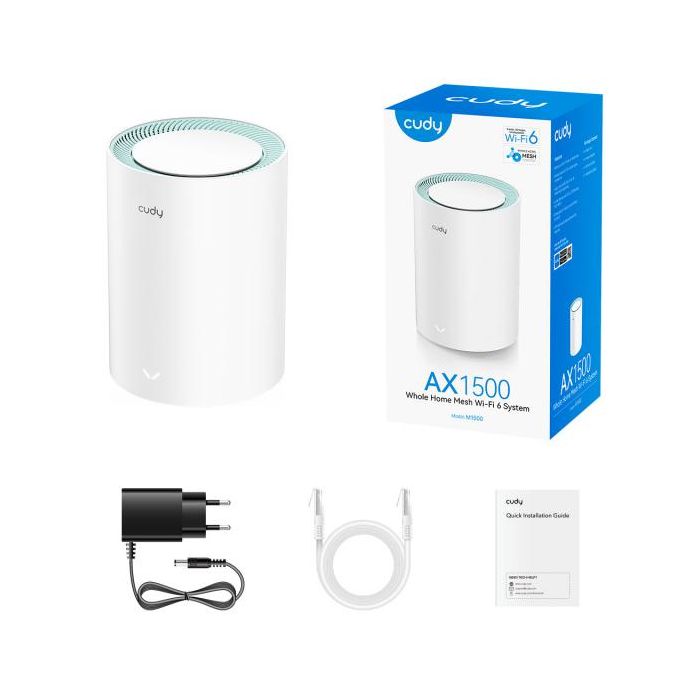 Безжична MESH система Cudy M1500-1 pack AX1500 WiFi 6