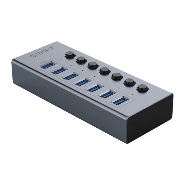 HUB USB 3.0 Orico BT2U3-7AB-EU-GY-BP 7port adp 