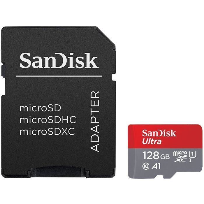 SD card micro 128GB SanDisk + adapter 140MB/s