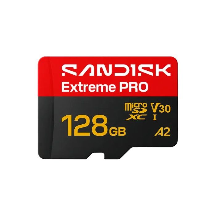 Sandisk карта Extreme Pro uSD microSDXC 128GB, 250MB/s & 120MB/s U3 V30 UHS-I