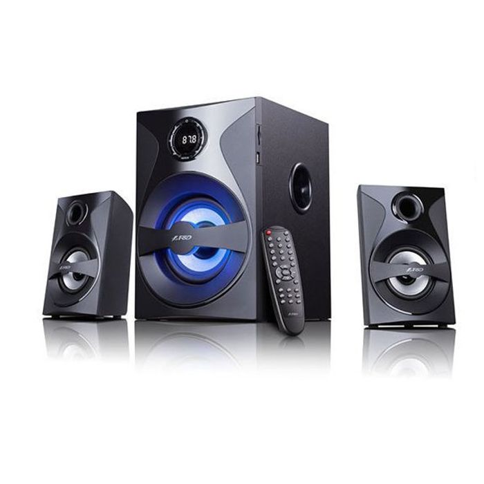 Tонколони F&D F380X 2.1 Channel Surround 54W USB, card reader FM, digital Remote Control Black