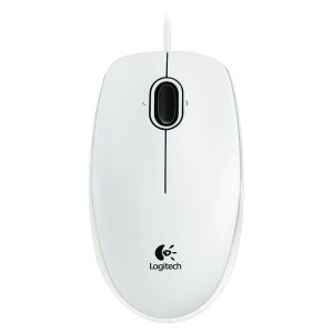 Мишка LOGITECH Corded B100 - Business EMEA - WHITE