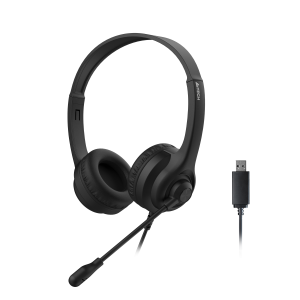  Слушалки с микрофон А4tech HU-8 USB въртящ се микрофон