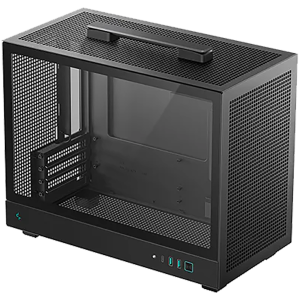 Кутия за настолен компютър DeepCool CH160 PLUS Mini Tower Mini-ITX/Micro-ATX Mesh Panel Black