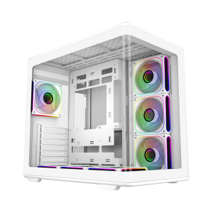 Кутия за настолен компютър CoolerMaster Elite 600 - Бял