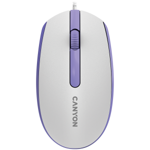 Мишка Canyon CNE-CMS10WL optical  1000dpi 3btn  White lavender