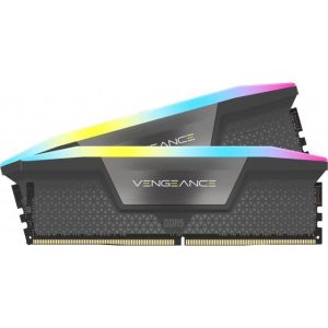 Памет Corsair Vengeance Gray RGB DDR5 32GB (2x16GB) 6000MHz, CL38 - AMD EXPO Intel XMP