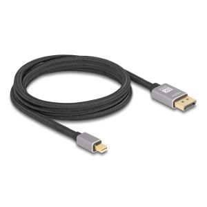 Delock Кабел Mini DisplayPort към DisplayPort, 8K, 60 Hz, 2 m