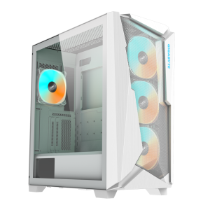 Кутия за настолен компютър Gigabyte C301 WHITE V2 TG Mid-Tower