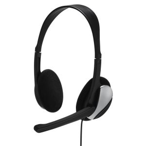 Слушалки с микрофон HAMA Essential HS 200 Черен
