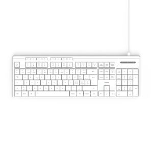 HAMA Жична клавиатура "CK-200"  USB-A,USB-C  8 мултимедийни клавиша  кирилизирана  бяла