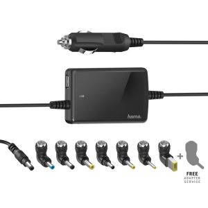 Универсално захранване за лаптоп HAMA за автомобил вх.12-15V  изх.15-19V 70W