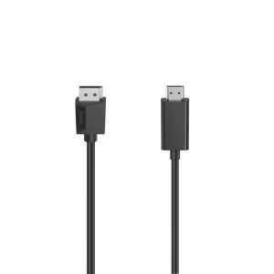 Кабел DisplayPort мъжко - HDMI мъжко Ultra-HD 4K 1.5м HAMA-205144