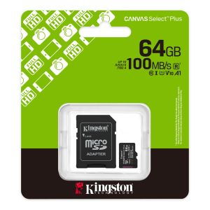 Флаш карта 64GB Kingston Canvas Select Plus microSDXC 