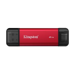 Външен SSD 2TB Kingston Dual USB-A/C Portable- Black/Red