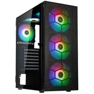 Кутия за настолен компютър Kolink Observatory HF Mesh ARGB TG Mid-Tower  Черна