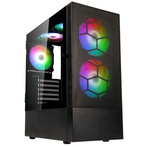Кутия за настолен компютър Kolink Observatory MX Mesh ARGB TG Mid-Tower  Черна