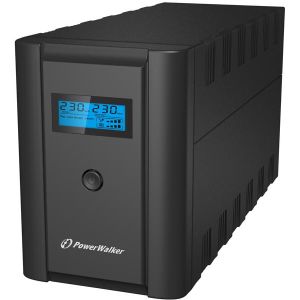 UPS POWERWALKER VI 1200 SHL LCD 1200VA/600W Line Interactive 2x шуко 2x IEC C13