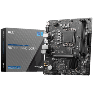 MSI PRO H610M-E   s1700  2xDDR4   M.2  VGA HDMI   USB 3.2   mATX