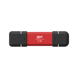 Външен SSD Silicon Power DS72 Red  2TB  USB type-C & USB3.2 read/write up to 1050 / 850 MB/s
