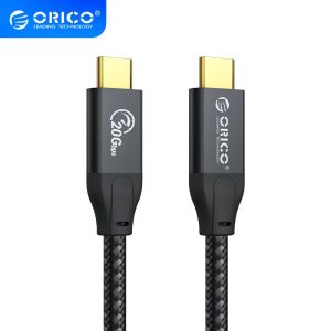 Кабел Type-C/Type-C 2.0м Orico CM32-20-BK 20Gbps