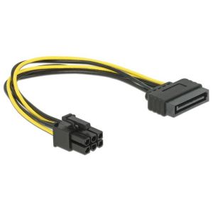 Кабел захранващ за видео карта Sata to 6pin